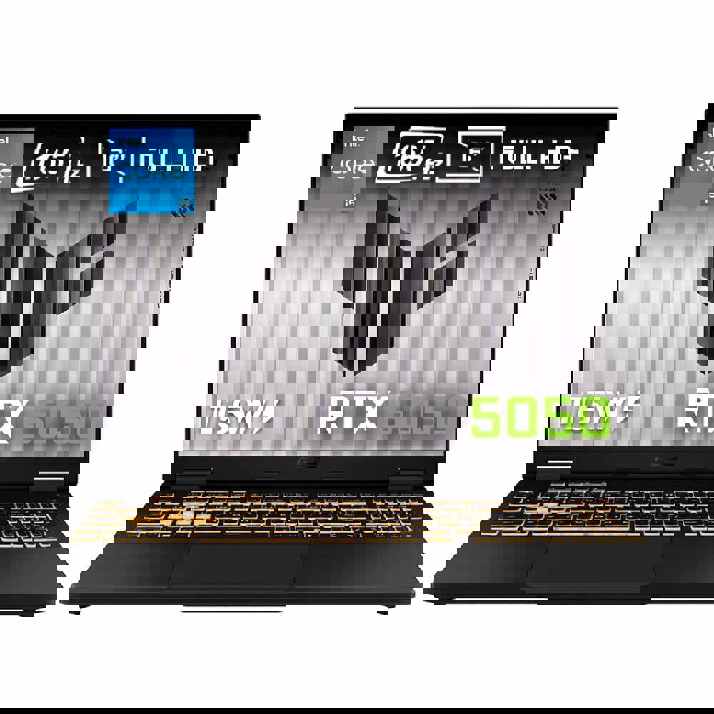 Asus Tuf Gaming F16 Fx608jh Rv010 Gaming Intel Core I5 13450Hx 16Gb Ddr5 512Gb Ssd Rtx5050 8Gb 115W 16 Inc Full Hd 165Hz Ips Level Freedos Gaming Laptop 1